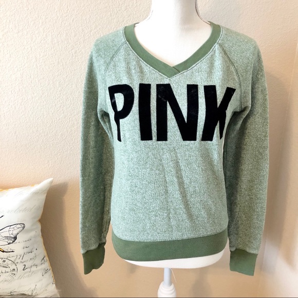 Pink Victoria's Secret pullover sweater green - Picture 3 of 6
